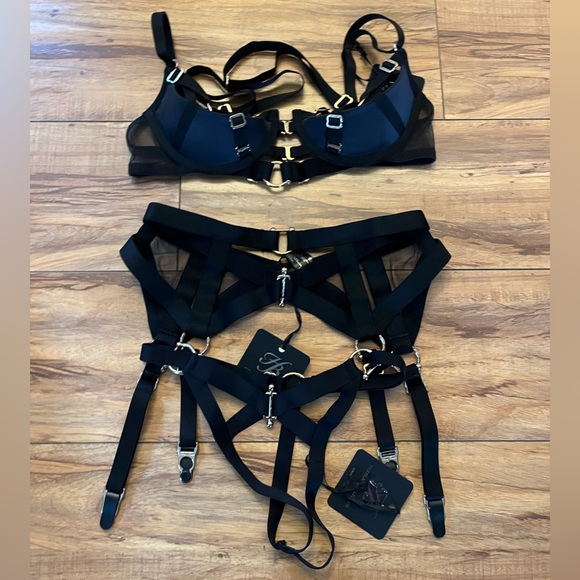 Honey Birdette Intimates & Sleepwear Honey Birdette Skylah 3pc Set